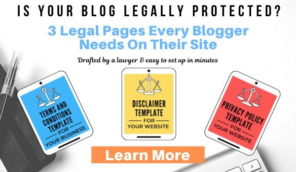 blogging legal pages legal bundle