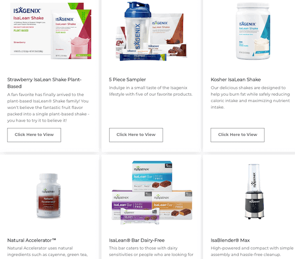 Isagenix products