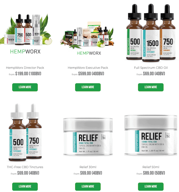 Hempworx review Hempworx products