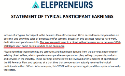 Is Elepreneurs a scam- income disclaimer-min Is Elepreneurs a scam- income disclaimer-min