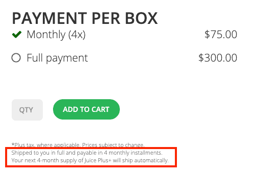 Juice plus hidden expenses-min