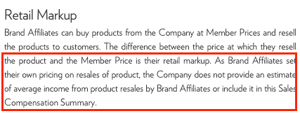 MLM income disclosure statements Expenses not tracked