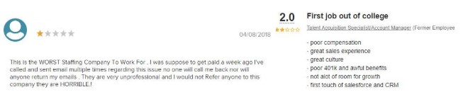 Insight Global Review: Negative Reviews 2 Insight Global Review: Negative Reviews 2