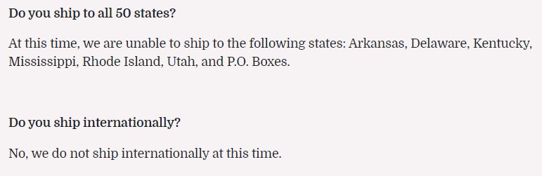 Scout and Cellar Review: Shipping