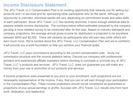 JIFU Travel Review: Income Disclosure JIFU Travel Review: Income Disclosure