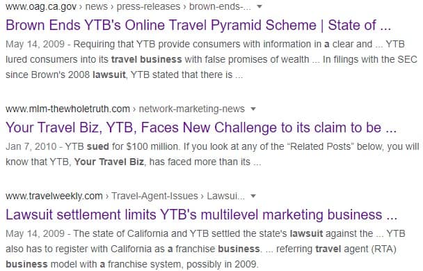 Your Travel Biz Review: Cons