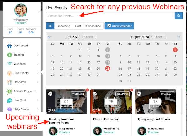 Wealthy Affiliate Weekly Webinars-min Wealthy Affiliate Weekly Webinars
