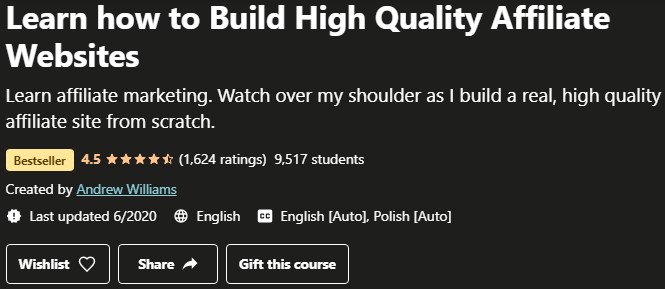 Learn How to Build High Quality Affiliate Websites Review: Intro Learn How to Build High Quality Affiliate Websites Review: Intro