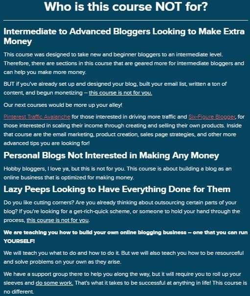 Create and Go Launch Your Blog Biz Review: Cons Create and Go Launch Your Blog Biz Review: Cons