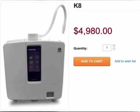 Enagic K8 Machine Pricing Enagic K8 Machine Pricing
