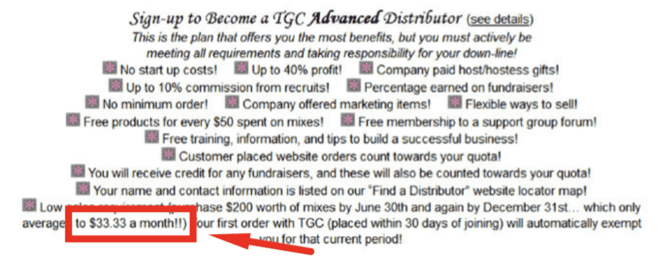 Gourmet Cupboard MLM Review: Costs